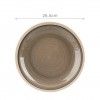 Prato Grs Raso Cinzento 26.5cm Pack 6