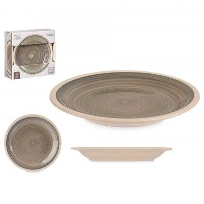 Prato Grs Sobremesa Cinzento 19cm Pack 6