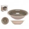 Prato Grs Sopa Cinzento 21cm Pack 6