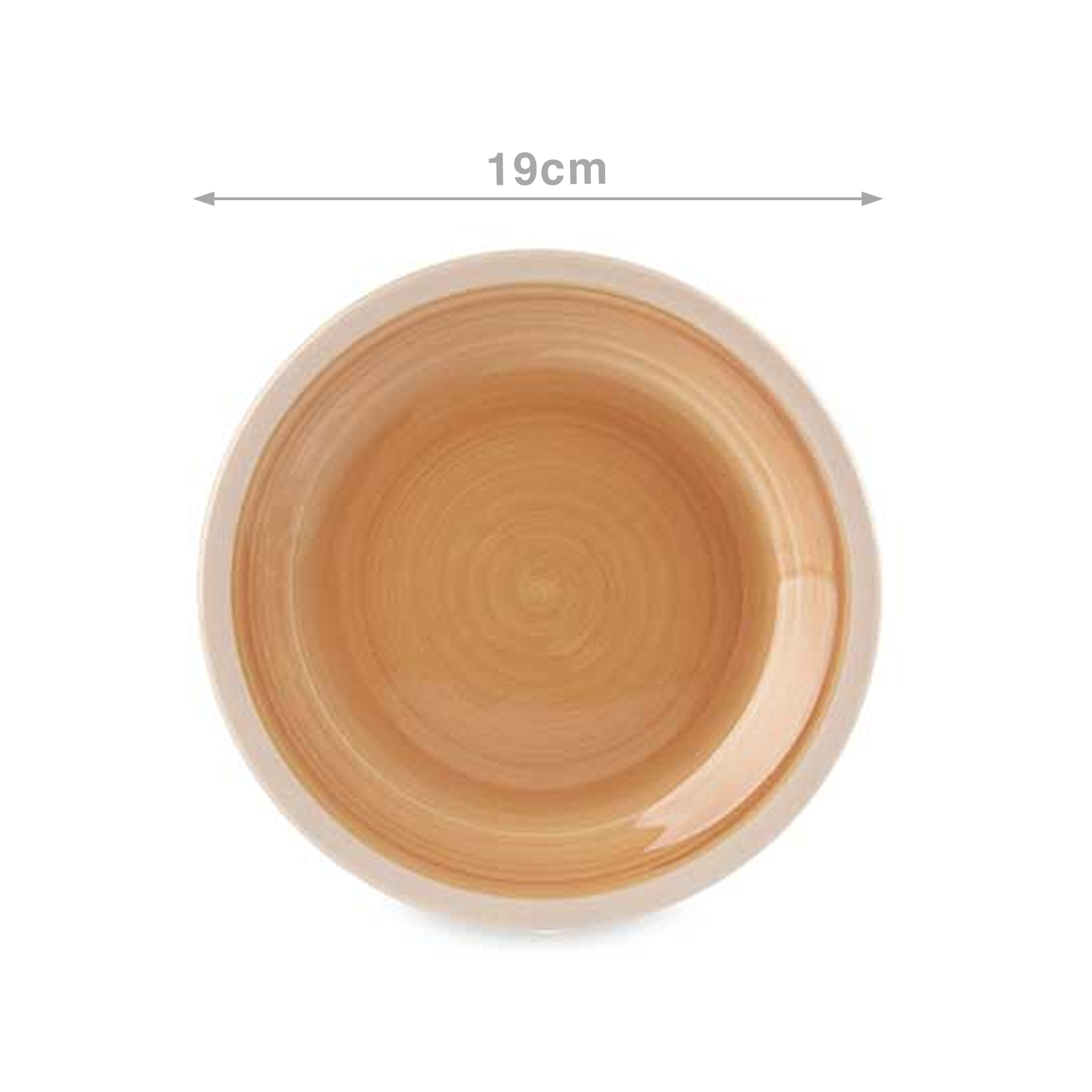 Prato Grés Sobremesa Bege 19cm Pack 6