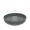 Prato Grs Sopa Cinzento Escuro 18cm Pack 6