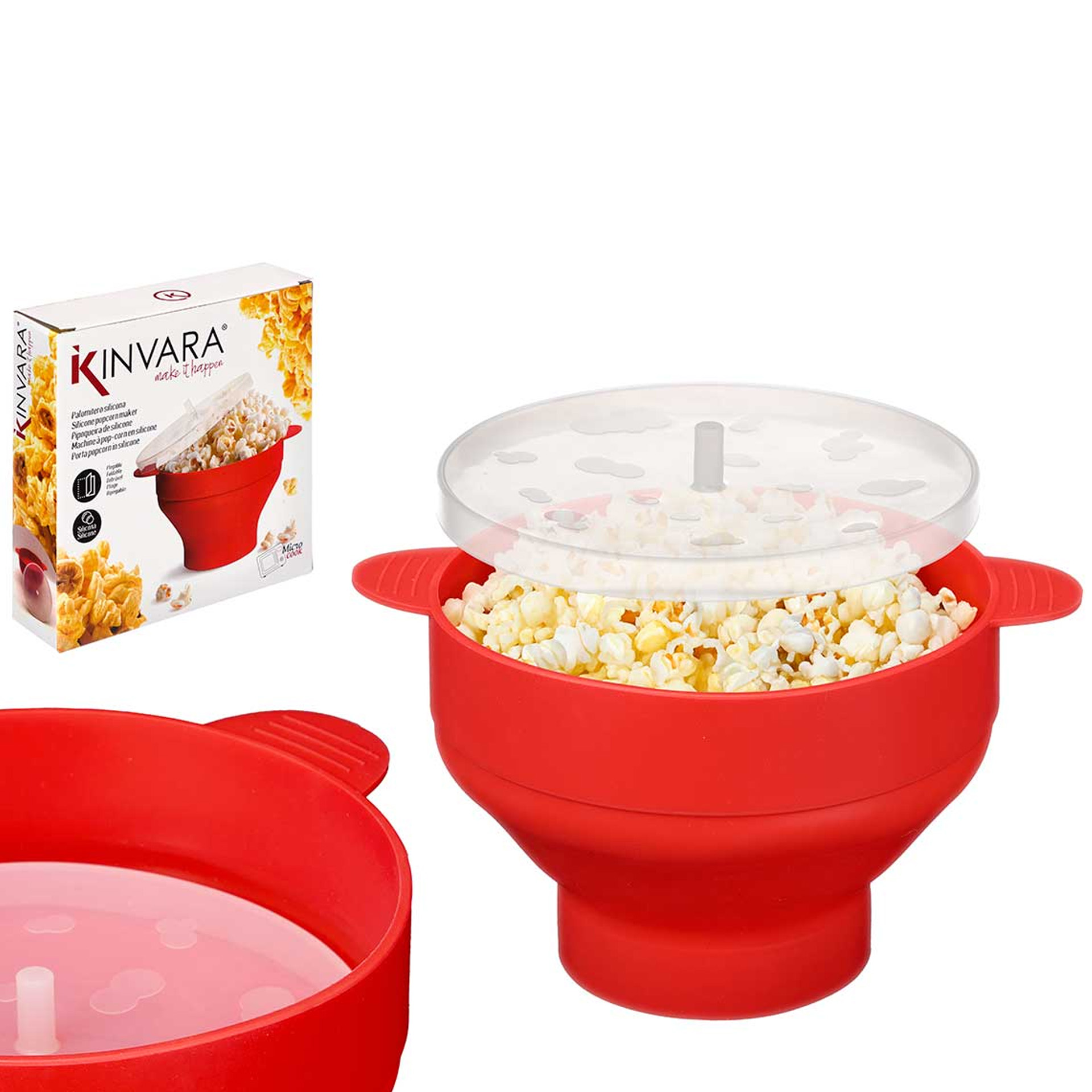 Pipoqueira Silicone Microondas 20X25.5X6cm