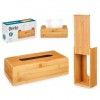 Caixa Porta Lenos Bambu 25X13X8cm