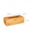 Caixa Porta Lenos Bambu 25X13X8cm