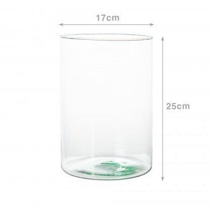 Jarra Vidro Reciclado Redondo 17X25cm