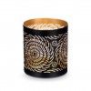 Suporte Vela Preto / Dourado Espiral 9X10cm