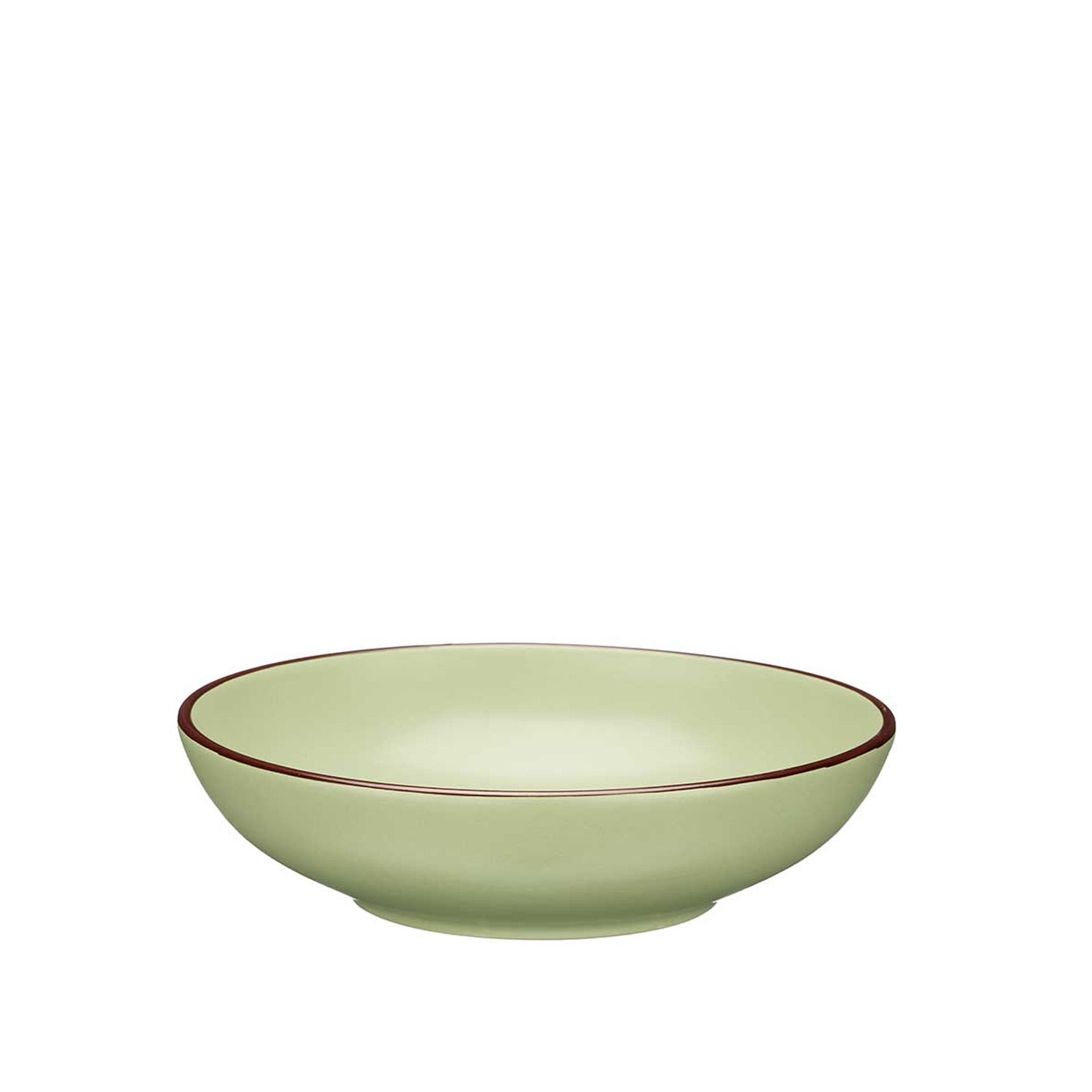 Prato Cerâmica Sopa Redondo Verde 20cm Pack 6