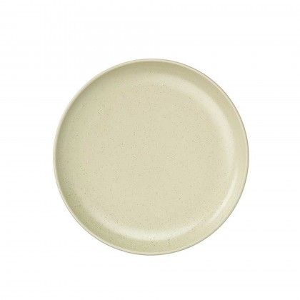 Prato Cermica Raso Redondo Verde Claro 26cm Pack 6