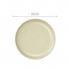 Prato Cermica Sobremesa Redondo Verde Claro 20cm Pack 6