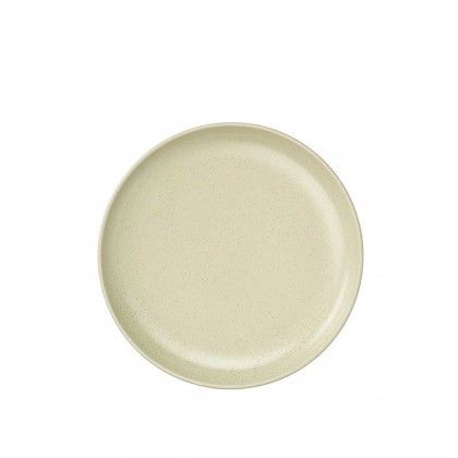 Prato Cermica Sobremesa Redondo Verde Claro 20cm Pack 6