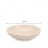Prato Cer�mica Sopa Redondo Creme 20cm Pack 6
