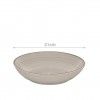 Prato Espiral Sopa Redondo Cinzento 21X5cm Pack 6