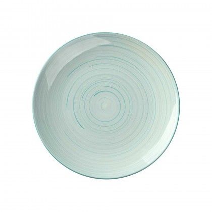 Prato Espiral Raso Redondo Azul 27X3cm Pack 6 Prato Espiral Raso Redondo Azul 27X3cm Pack 6