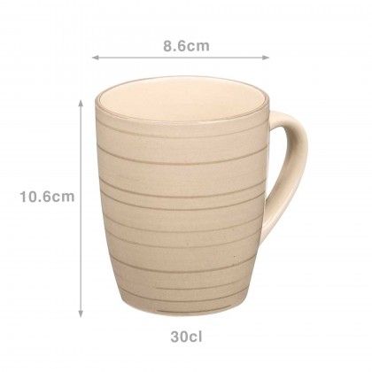 Caneca Espiral Cinza 300ml 8.6X10.6cm