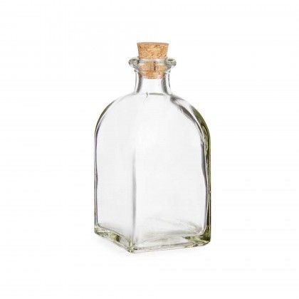Frasco Vidro Tampa Cortia 125ml 5X10cm