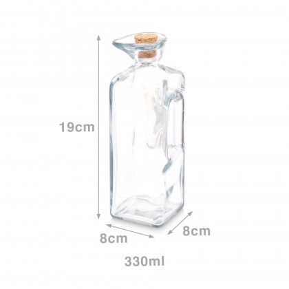 Galheteiro Tampa Cortia 330ml 8X8X19cm