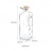 Galheteiro Tampa Cortia 330ml 8X8X19cm