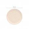 Prato Cer�mica Raso Redondo Creme 26cm Pack 6