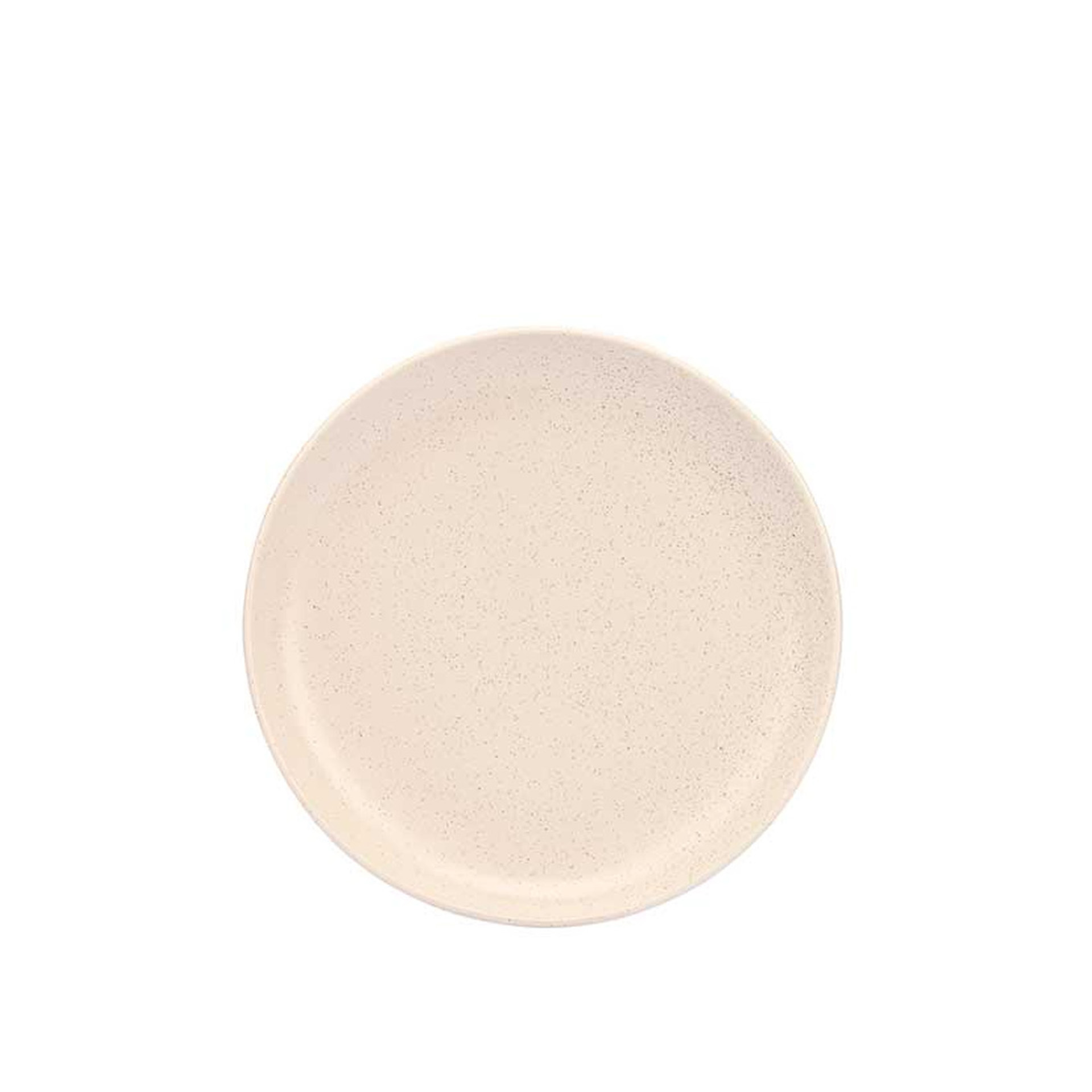 Prato Cerâmica Raso Redondo Creme 26cm Pack 6