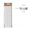 Feltro Adesivo Quadrado Branco 40X40X3mm Pack 12