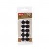 Feltro Adesivo Redondo Preto 20X2.5mm Pack 10