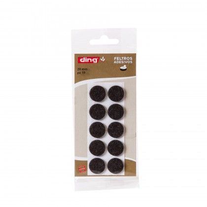 Feltro Adesivo Redondo Preto 20X2.5mm Pack 10 Feltro Adesivo Redondo Preto 20X2.5mm Pack 10