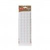 Feltro Adesivo Quadrado Branco 20X20X3mm Pack 44