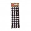 Feltro Adesivo Redondo Preto 20X3mm Pack 44