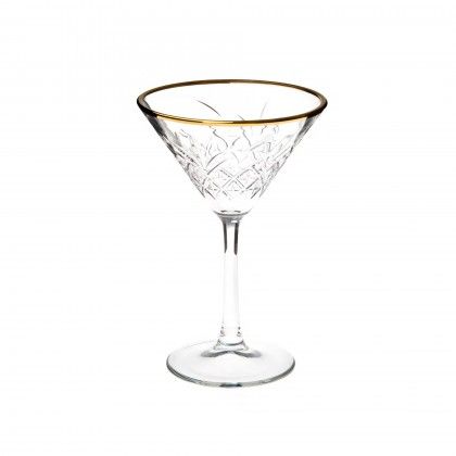 Copo Cocktail Timeless Golden Touch 230ml 11.6X17.2cm Pack 4