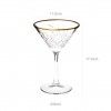 Copo Cocktail Timeless Golden Touch 230ml 11.6X17.2cm Pack 4