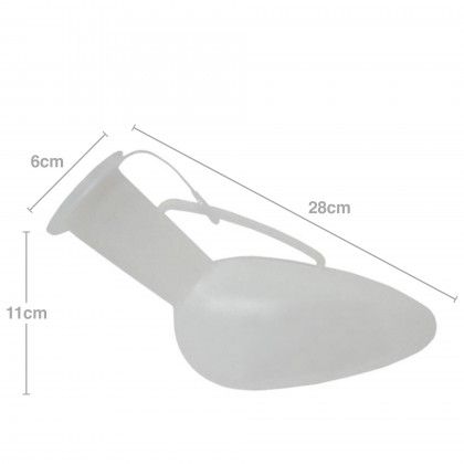 Urinol Plstico com Tampa 6X28X11cm