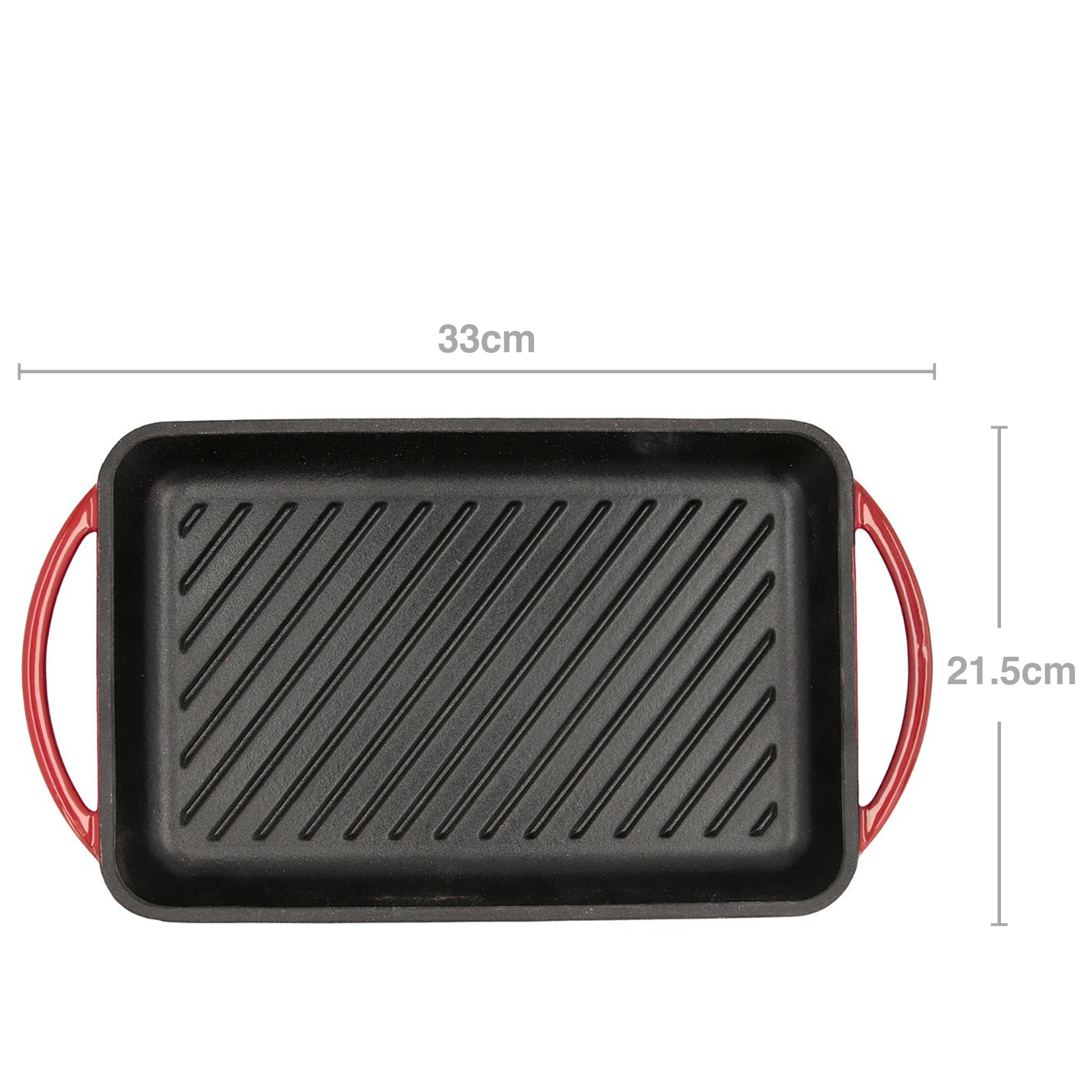 Grelhador Ferro Esmalte Retangular 33X21.5cm