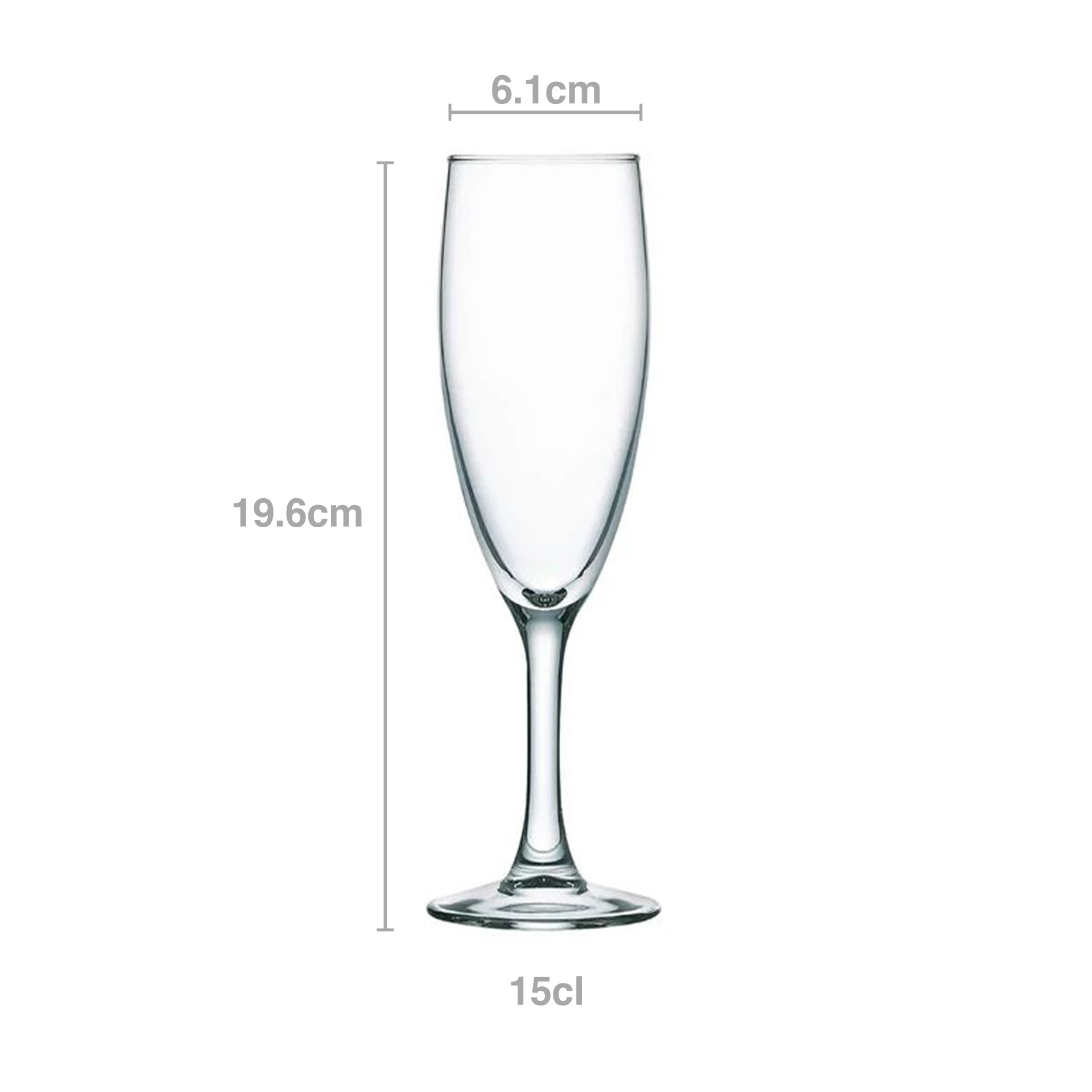 Copo Flute Princesa 15cl Pack 6