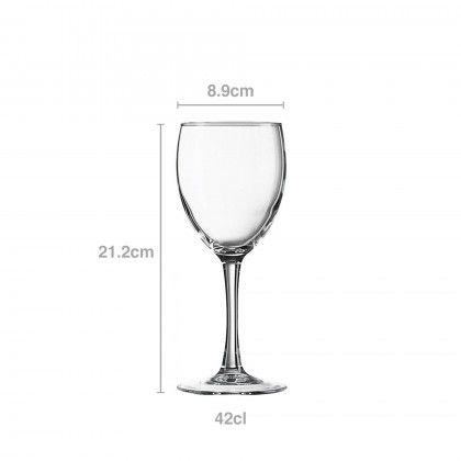 Copo com P� Princesa 42cl Pack 6