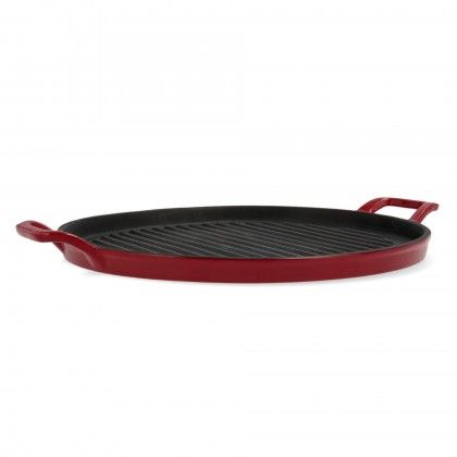 Grelhador Ferro Esmalte Redondo 32cm