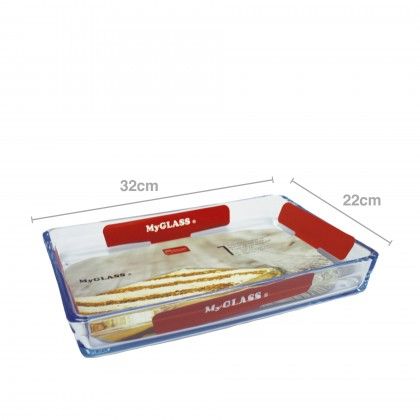 Assadeira Forno Vidro Retangular 32X22cm
