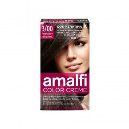 Tinta Cabelo Amalfi Castanho Escuro 3/00 50ml Tinta Cabelo Amalfi Castanho Escuro 3/00 50ml