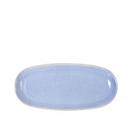 Travessa Macarella Oval Azul 29X13.5X2.4cm