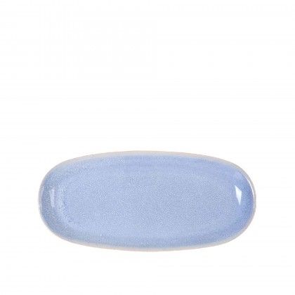 Travessa Macarella Oval Azul 25X12X2.2cm