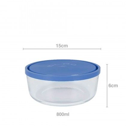 Caixa Hermtica Vidro Igloo Redondo 800ml 15X6cm