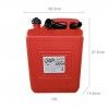 Jerrycan Combustvel com Tampa 20l 37X38X22cm