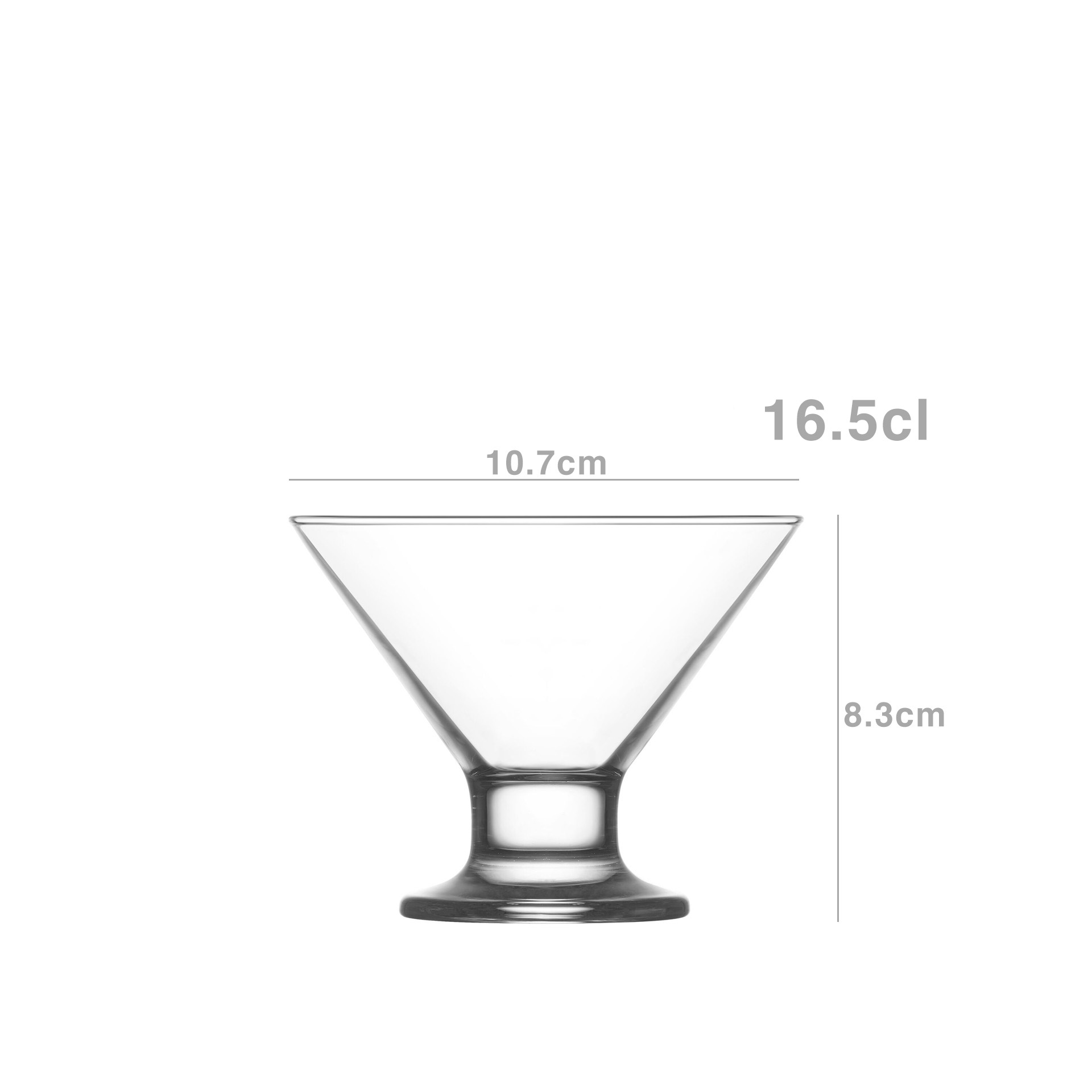 Taça Gelado Crema 16.5CL 10.7X8.3CM Pack 6