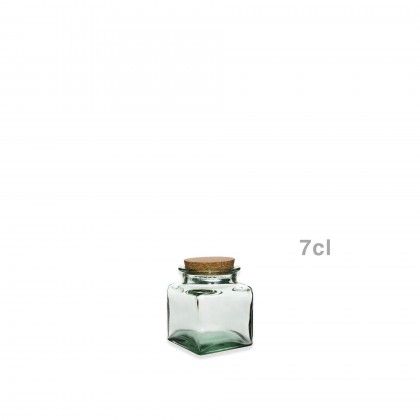 Frasco Hermtico Appletree Quadrado com Tampa Cortia 0.070ml