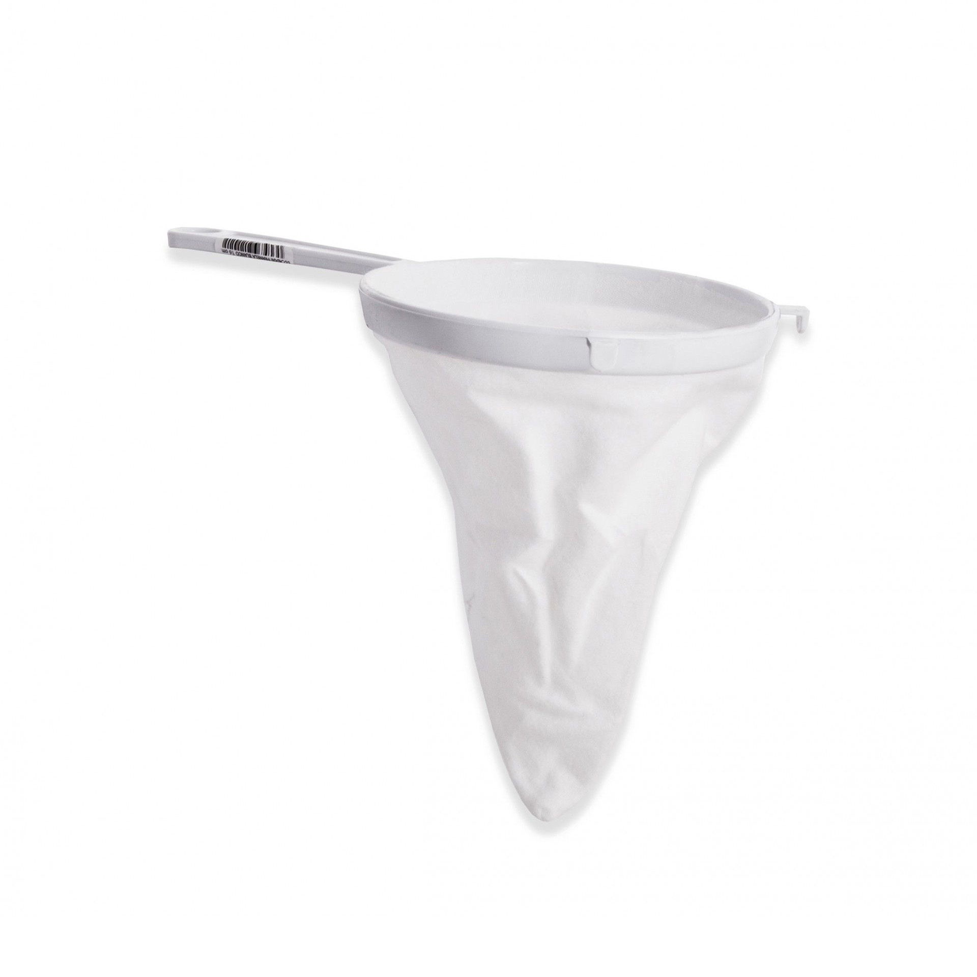 Coador Pano Cónico Branco 14cm