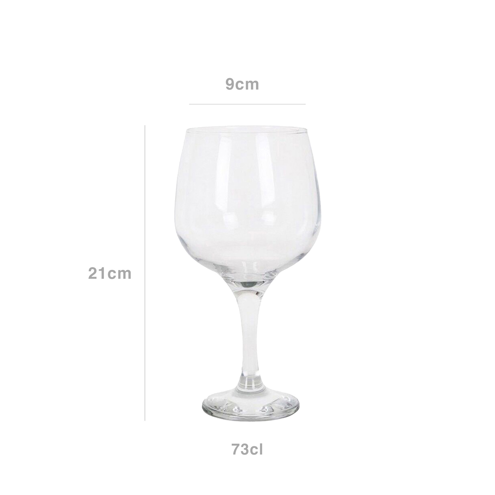 Copo com Pé Gin Combinado 73cl Pack 6
