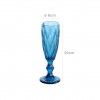 Copo Flute Syros Azul 17.5cl 6X20cm Pack 6