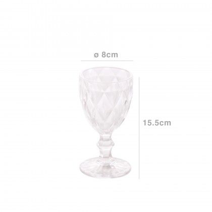 Copo Syros Transparente 25cl 8X15.5cm Pack 6