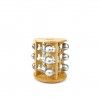 Suporte Bambu com 12 Frascos Especiarias