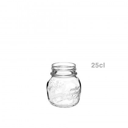 Frasco Hermtico Quattro com Tampa Rosca 0.250ml 8.6X9.3cm