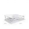 Escorredor Pratos Alumnio 40X28X11cm